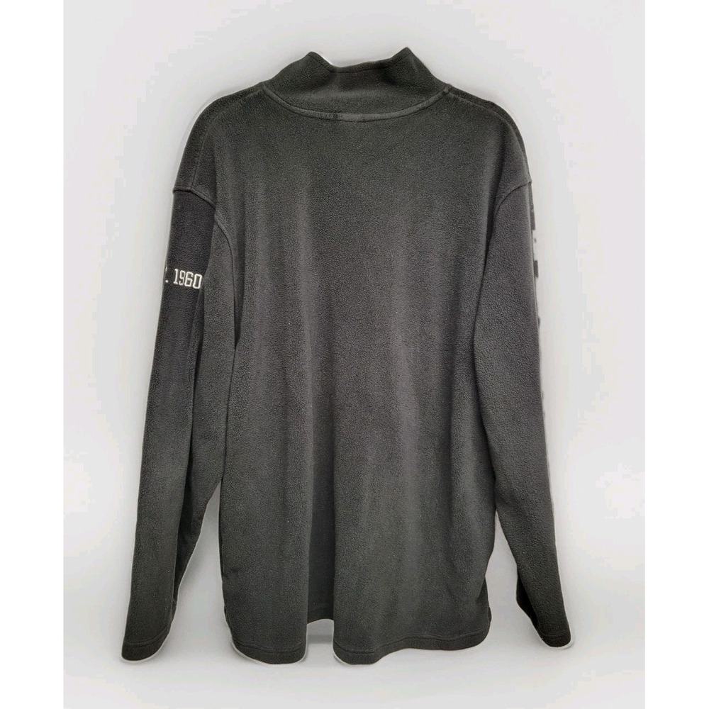 Vintage Reebok Gridiron NFL Oakland Raiders Black 1/4 Zip Fleece Xl - Picture 2 of 9
